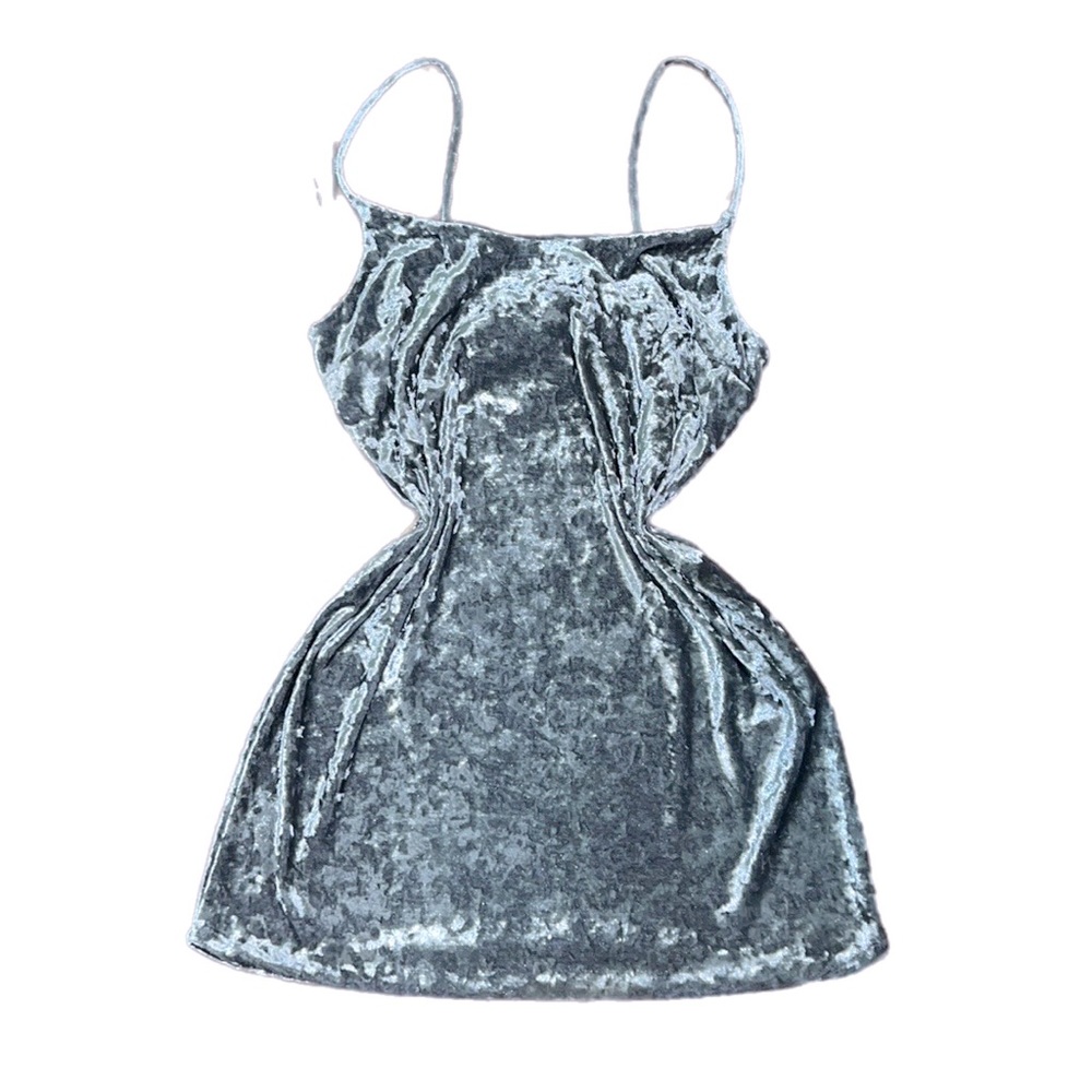 Mini dress (crushed velvet )
